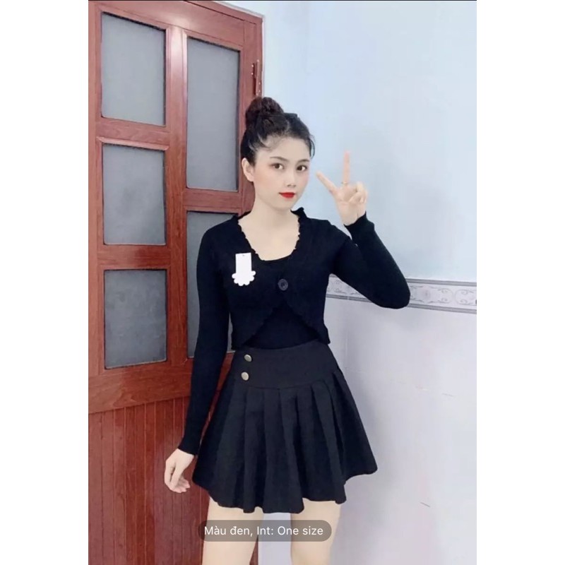 ÁO KHOÁC LEN KHỈ 1 NÚT 125k | BigBuy360 - bigbuy360.vn