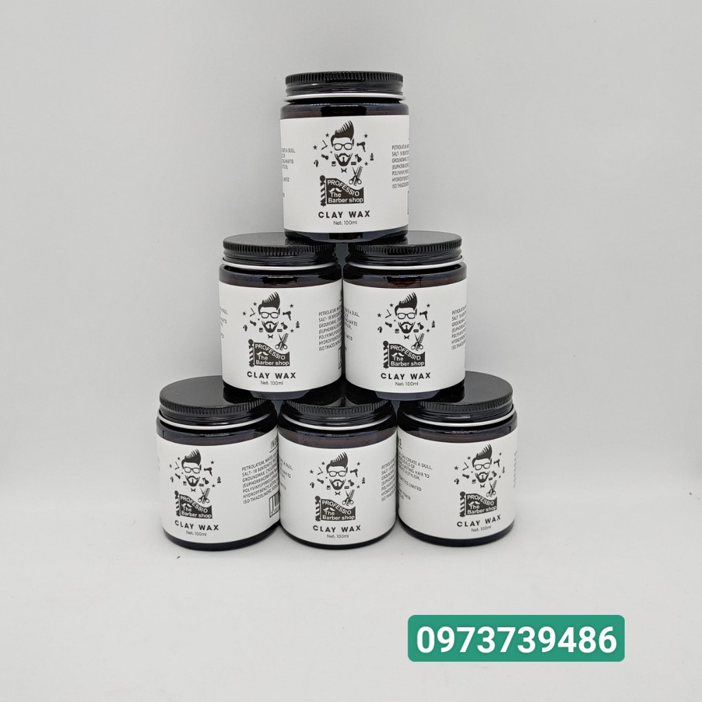 [ Hàng Chuẩn ] Sáp Vuốt Tóc Nam Clay Wax Professio - Phiên Bản Baber 100g