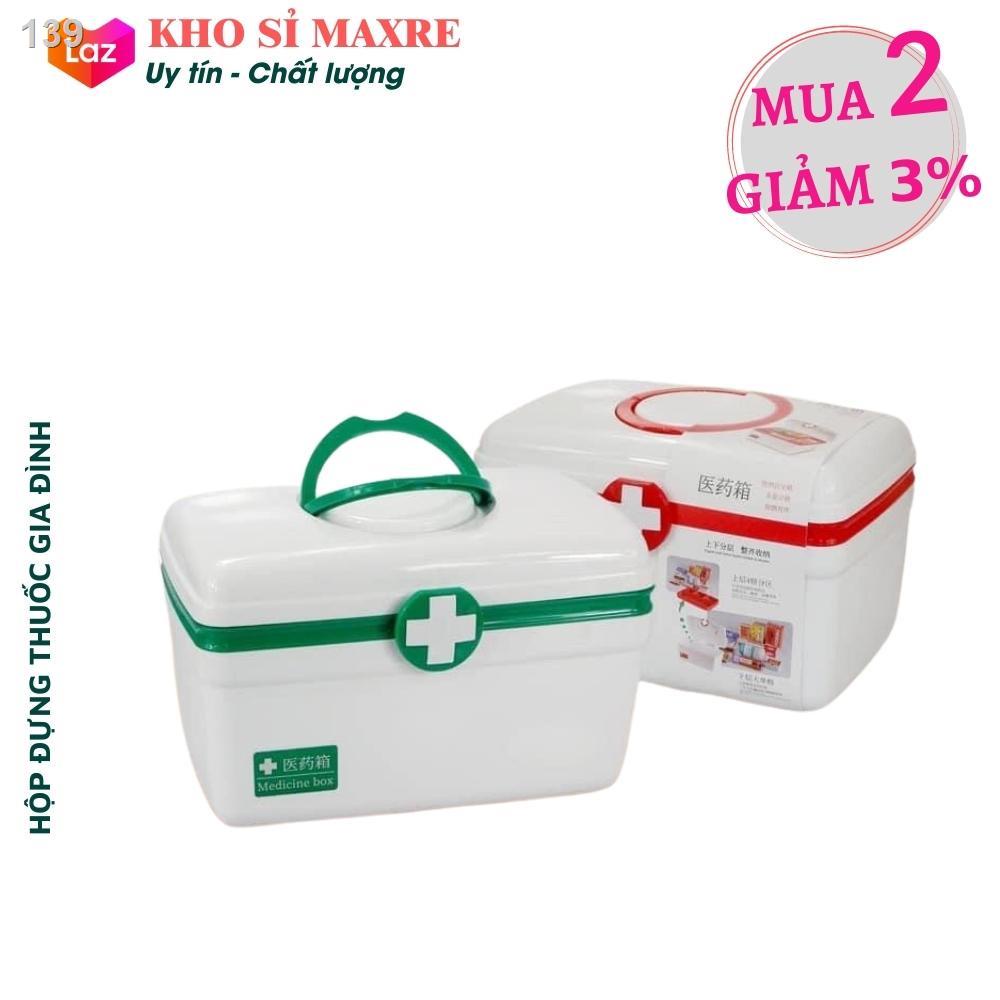 Hộp đựng thuốc, hộp y tế gia đình, tủ nhựa đựng đồ nhiều ngăn đa năng - Tủ thuốc mini cho gia đình