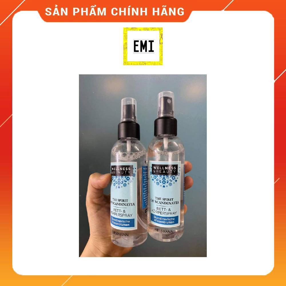 Chai xịt toàn thân kết hợp xịt thơm chăn chiếu Wellness &amp; Beauty