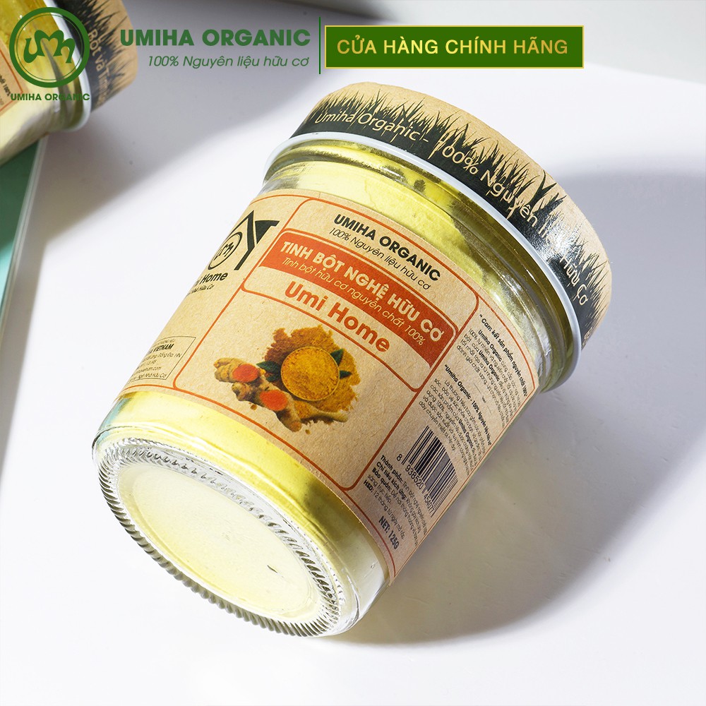 Tinh bột Nghệ đắp mặt nạ hữu cơ UMIHA nguyên chất | Turmeric Powder 100% Organic 125g