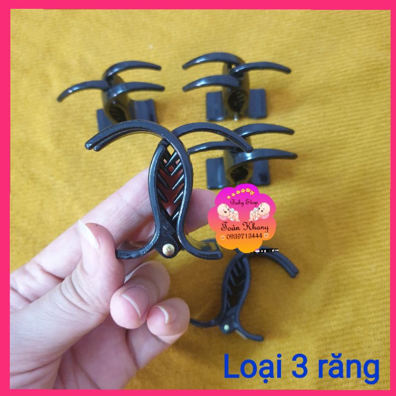 💥KẸP TÓC CÀNG CUA ĐEN BÓNG 3 RĂNG HÀNG LOẠI 1