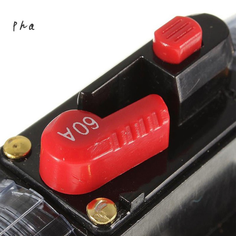 20-100A 12V Car Truck Audio Amplifier Circuit Breaker Fuse Holder AGU Stereo Amplifier Refit Adapter