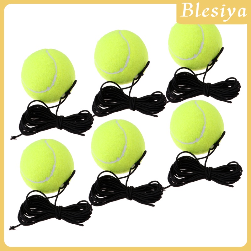 Set 6 Quả Bóng Tennis Kèm Dây Thay Thế Dành Cho Luyện Tập Tennis