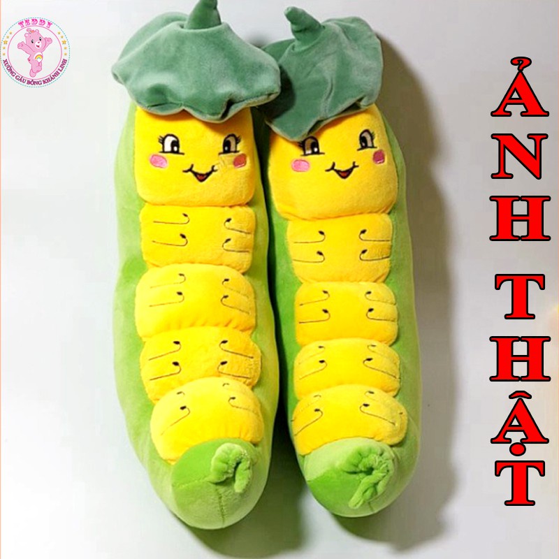 Gấu Bông Sâu Lá Size 45Cm Siêu Xinh Hàng Xuất Siêu Thị Cao Cấp