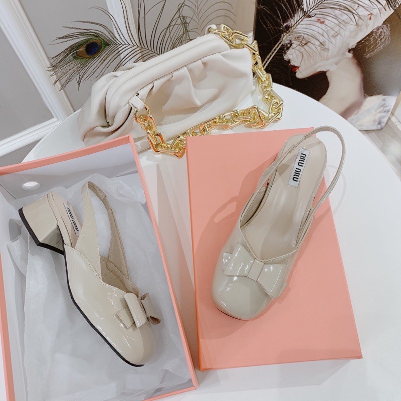 HÀNG QUẢNG CHÂU FULL BOX SẴN HÀNG Giày búp bê gót vuông 5cm