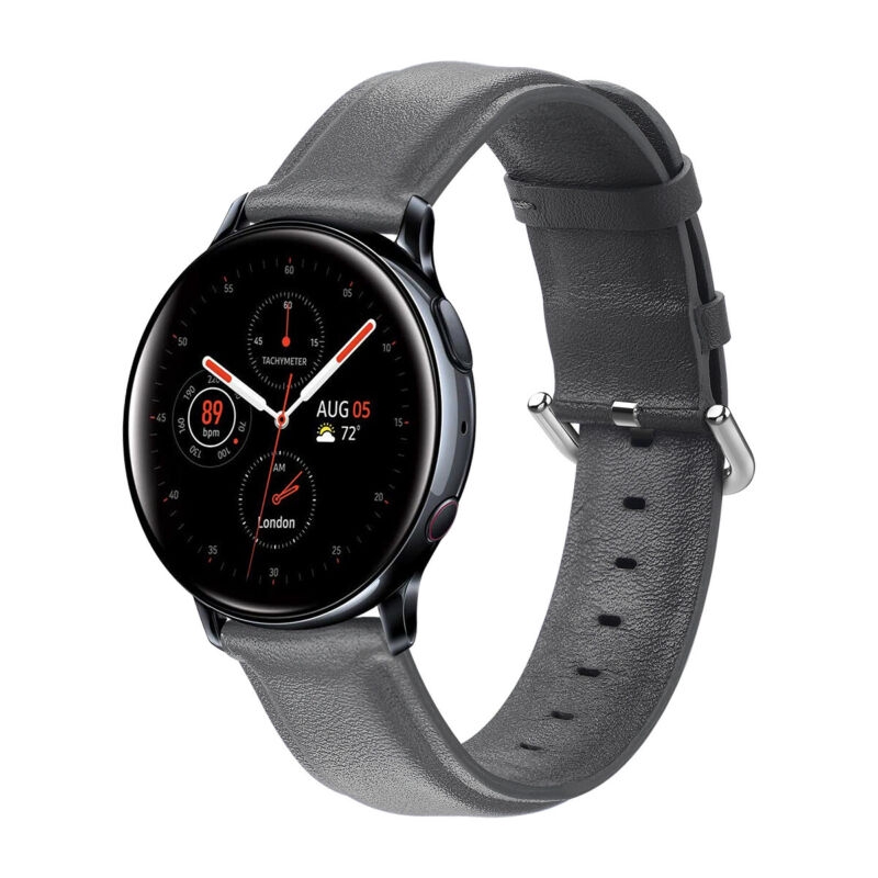 Dây Đeo Bằng Da Thật 20mm Cho Đồng Hồ Thông Minh Samsung Galaxy Watch 42mm Active 2 40/44mm Gear S4 S2 Classic