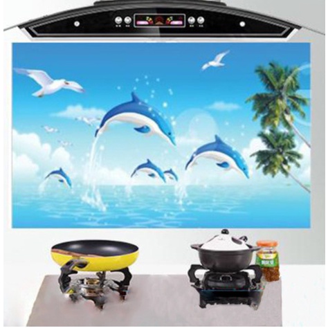 Tấm 60*90cm dán bếp tráng nhôm cách nhiệt_ nhiều mẫu