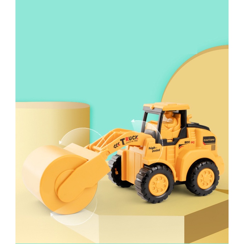 Đồ chơi chạy cót vui nhộn, thú vị máy xúc đáng yêu dễ thương, nhựa an toàn, nhấn là chạy - Đồ chơi trí tuệ