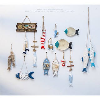 Dây móc treo trang trí hình con cá nhiều mẫu - Decor đồ trang trí theo phong cách biển Địa Trung Hải