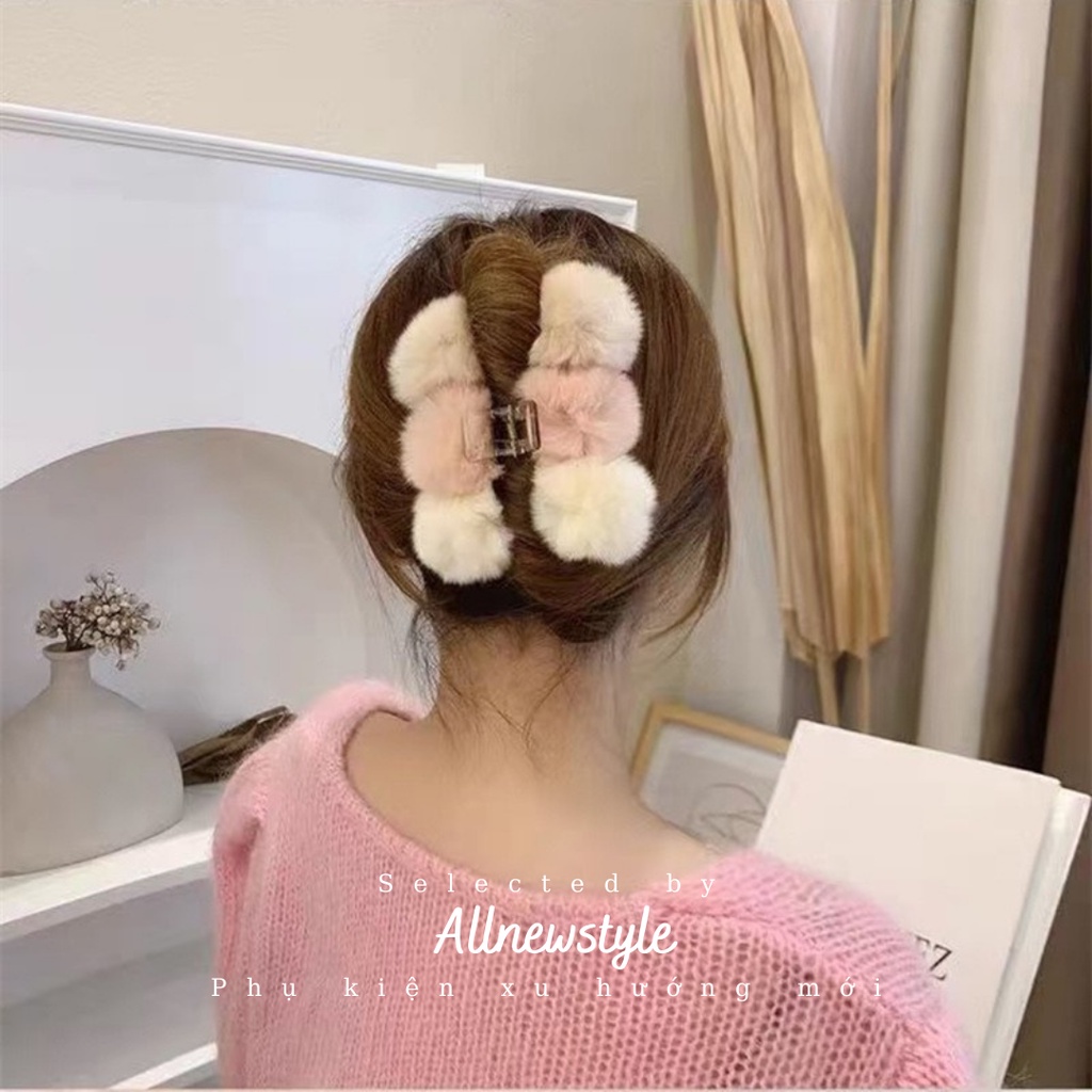 Kẹp lông mềm mùa đồng xinh xắn 2021 Allnewstyle