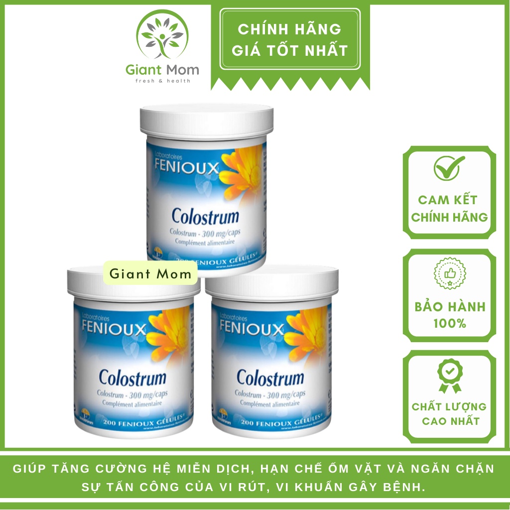 Sữa Non Pháp Fenioux Colostrum 200 Viên Cho Bé