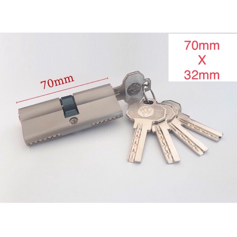 Ruột khoá tay gạt 70x32 lõi đồng ( loại 2 đầu chìa )