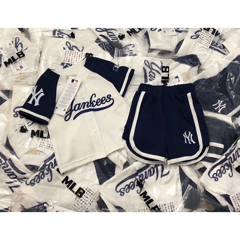 Set bộ bóng chày cộc tay Yankees bé trai 12-40kg