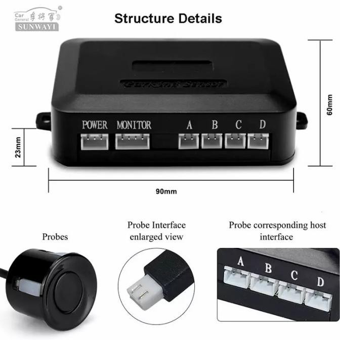 Bộ Cảm Biến Đỗ Xe 4 Vị Trí Chuyên Dụng | BigBuy360 - bigbuy360.vn