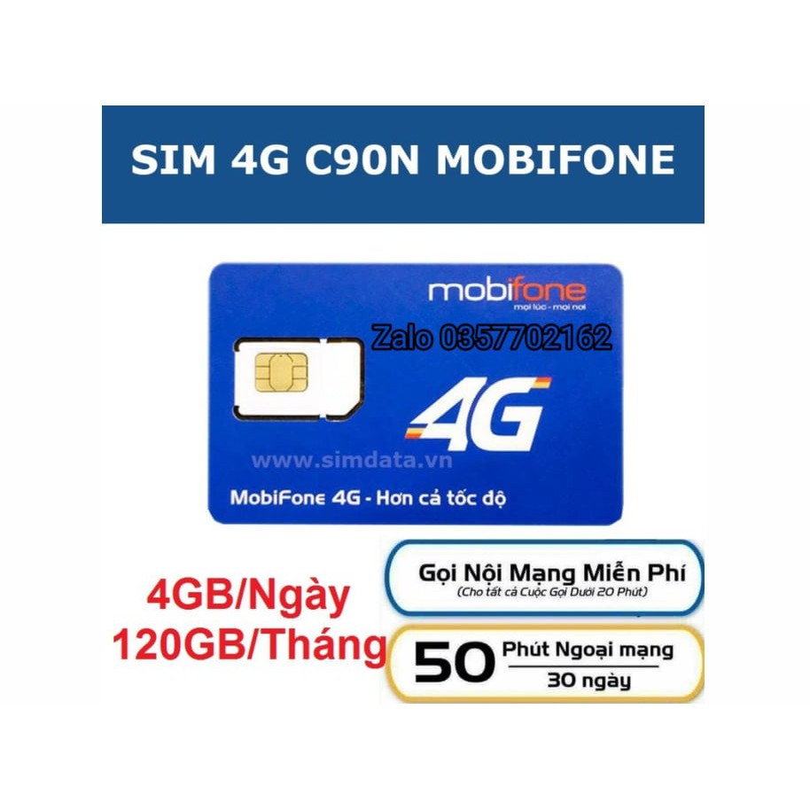 Sim 4G MobiFone BL5GT CN90 Max Tốc Độ Giá Rẻ Chính Hãng Hỗ Trợ Nghe Gọi