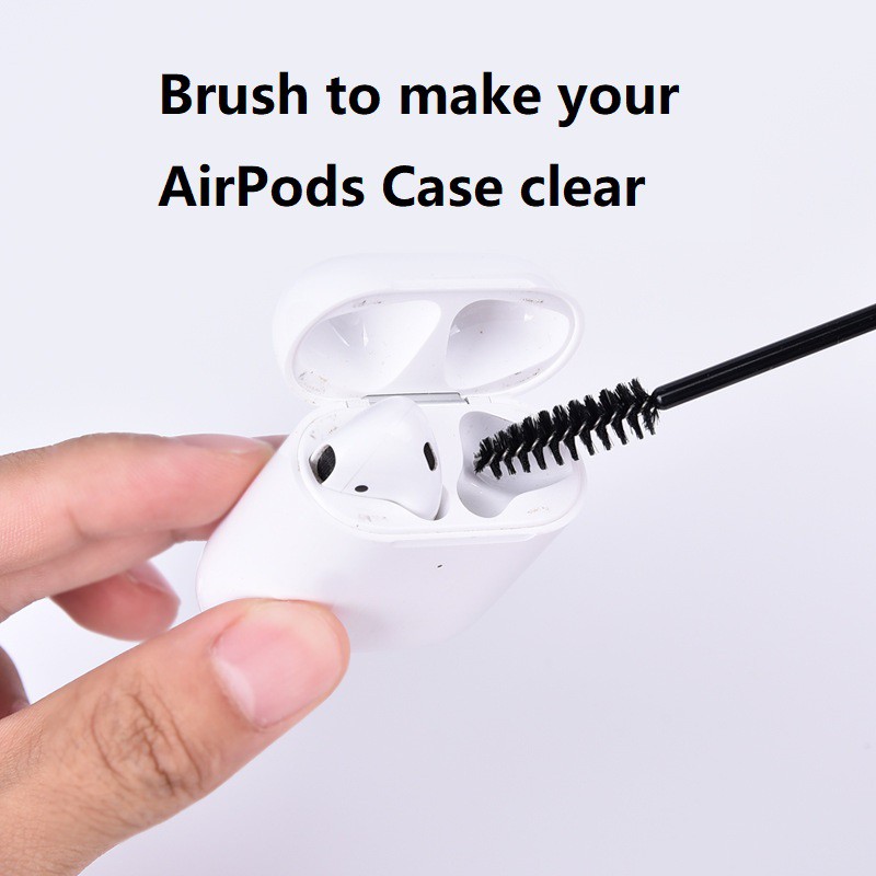 Bộ tăm bông lau bụi dùng một lần + bàn chải LAMMCOU vệ sinh cho hộp sạc tai nghe AirPods (có bán lẻ)
