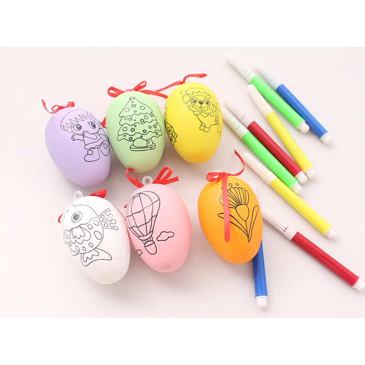Trứng Tô Màu Kèm Bút