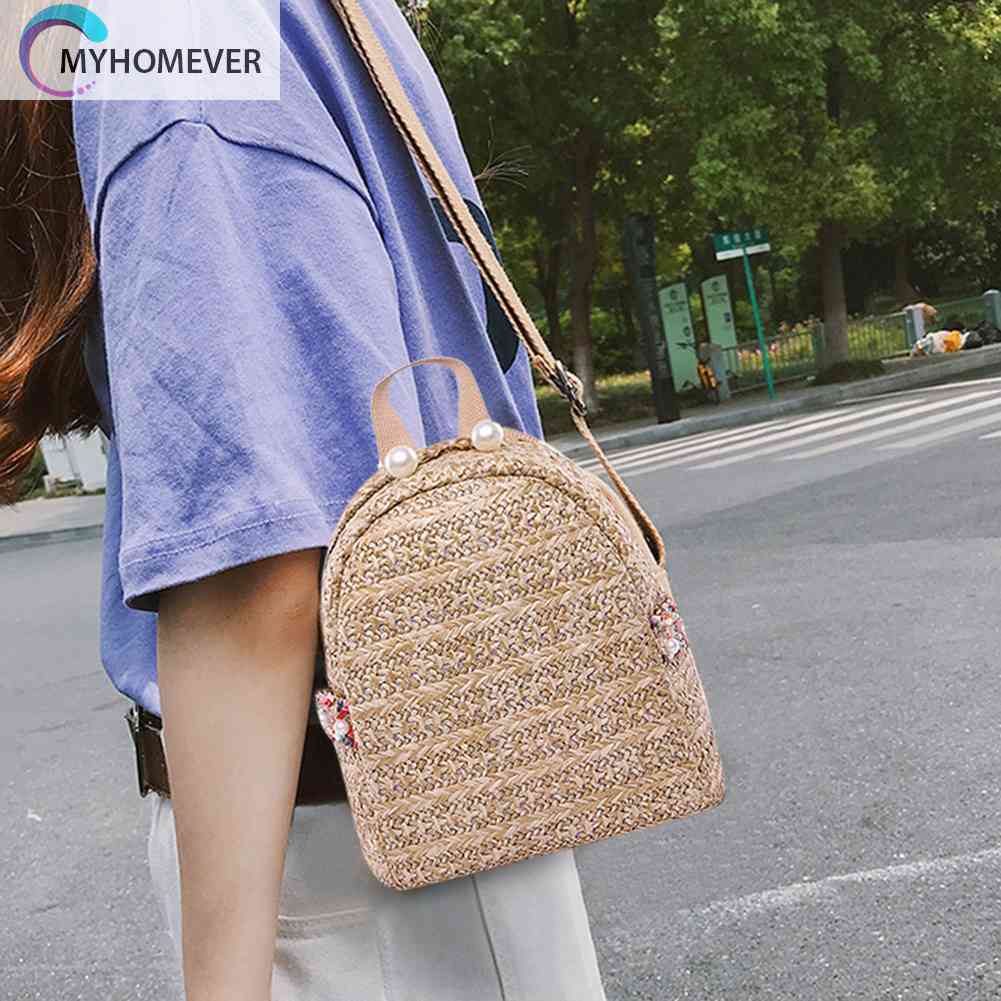 Ba Lô Cối Đính Ngọc Trai Thời Trang Dành Cho Nữ