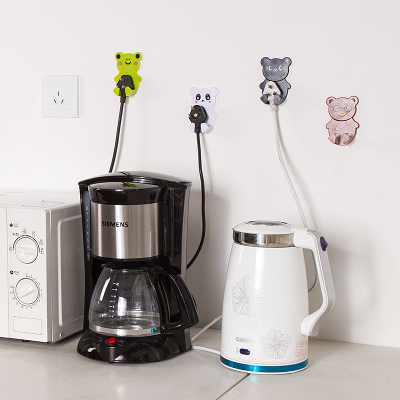 Móc dán treo tường treo phích cắm hình hoạt hình động vật xinh xắn