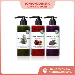 Sữa Rửa Mặt Rau Củ Sủi Bọt Thải Độc 3 In 1 Byvibes Wonder Bath Super Vegitoks Cleanser 300ml