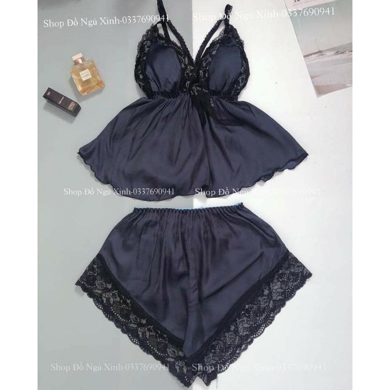 Bộ ngủ lụa đan dây | BigBuy360 - bigbuy360.vn