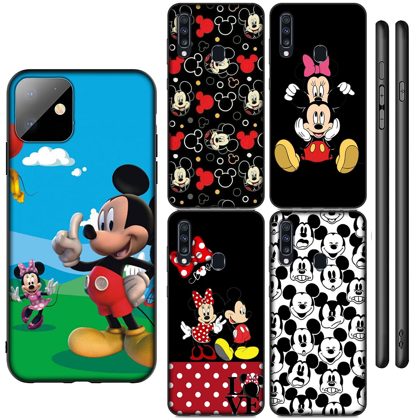 Samsung Galaxy A02S J2 J4 J5 J6 Plus J7 Prime A02 M02 j6+ A42 + Casing Soft Silicone cute Mickey Mouse Cartoon Phone Case