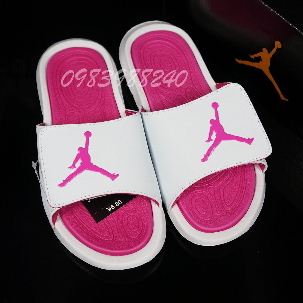 Dép Jordan hydro 6 Free ship + hộp hàng loại 1.1 JD bóng rổ siêu cấp quai ngang dán nam nữ unisex hot trend. BH Slippers