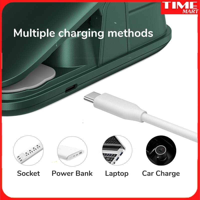 Quạt kẹp JISULIFE nhỏ gọn không tiếng ồn pin 3000mAh 13h, cổng USB có thể sạc lại gắn xe, bàn văn phòng. Làm mát tại nhà