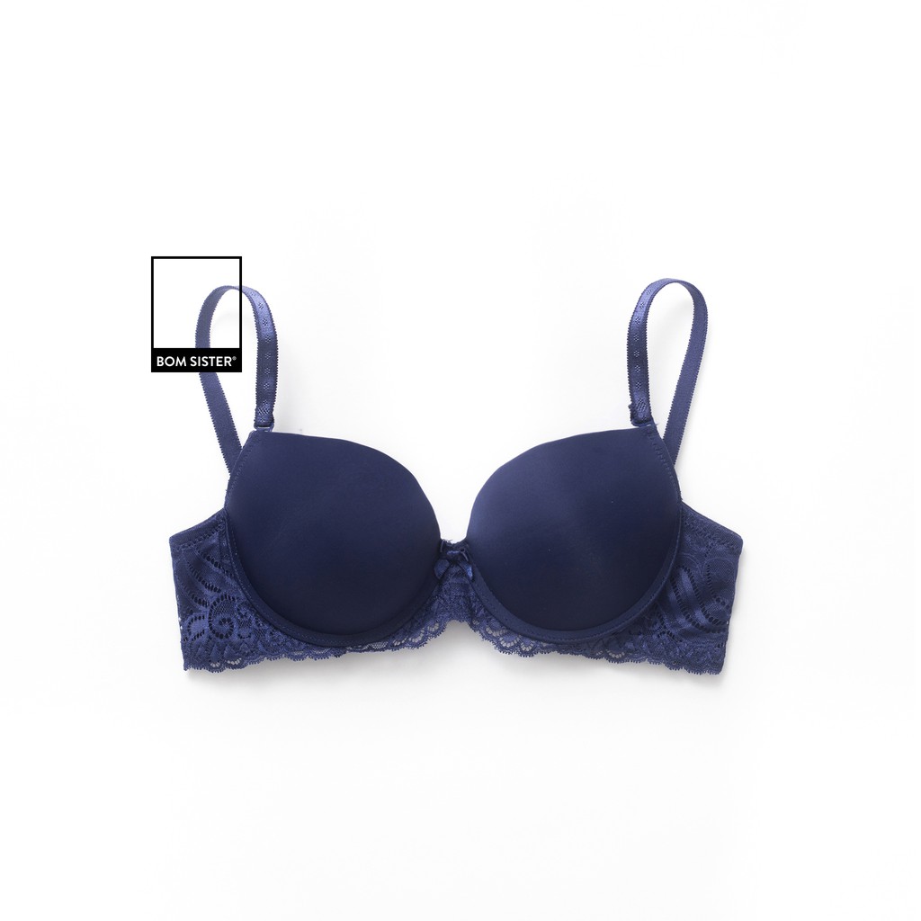 [Mã FARSBRBOM1 giảm 10% đơn 99K] Áo lót mút vừa lưng ren màu trơn có gọng nâng ngực tự nhiên BOM SISTER A0131 | BigBuy360 - bigbuy360.vn