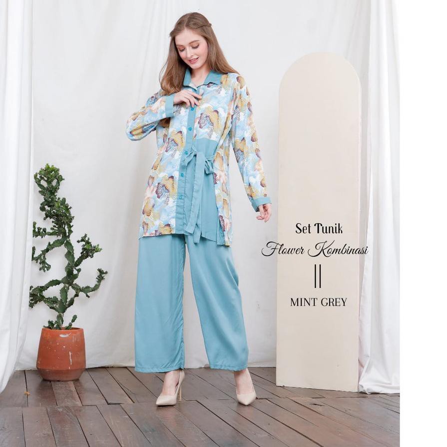 Set Áo Sơ Mi + Quần Short In Hoa Xinh Xắn Cho Bé Gái