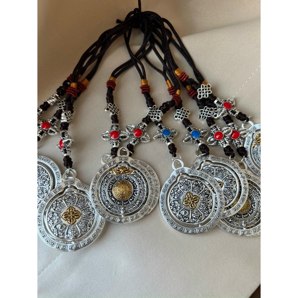 Dây treo VĂN THÙ CỬU CUNG bảo vẹ bình an may mắn - bản xoay 360 độ