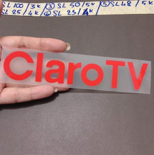 Sticker ủi, hình ủi, patch ủi chữ Claro (Phụ liệu may vá trang trí quần áo may mặc, Handmade, DIY)