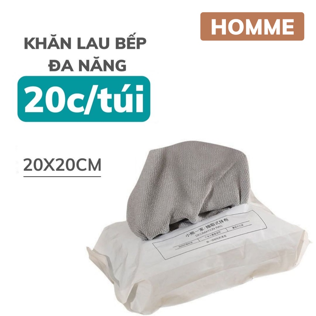 Khăn lau bếp đa năng HOMME siêu thấm lau bàn ăn mặt bếp bát đũa