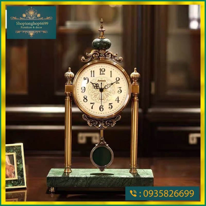 Đồng hồ để bàn decor cao cấp
