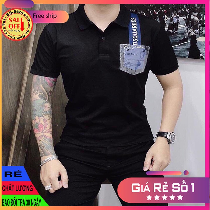 Áo Thun Nam Tay Ngắn Có Cổ Cao Cấp Thích Hợp Moi Lứa Tuổi Cam Kết Về Chất Lượng 🌟GIÁ RẺ NHẤT🌟