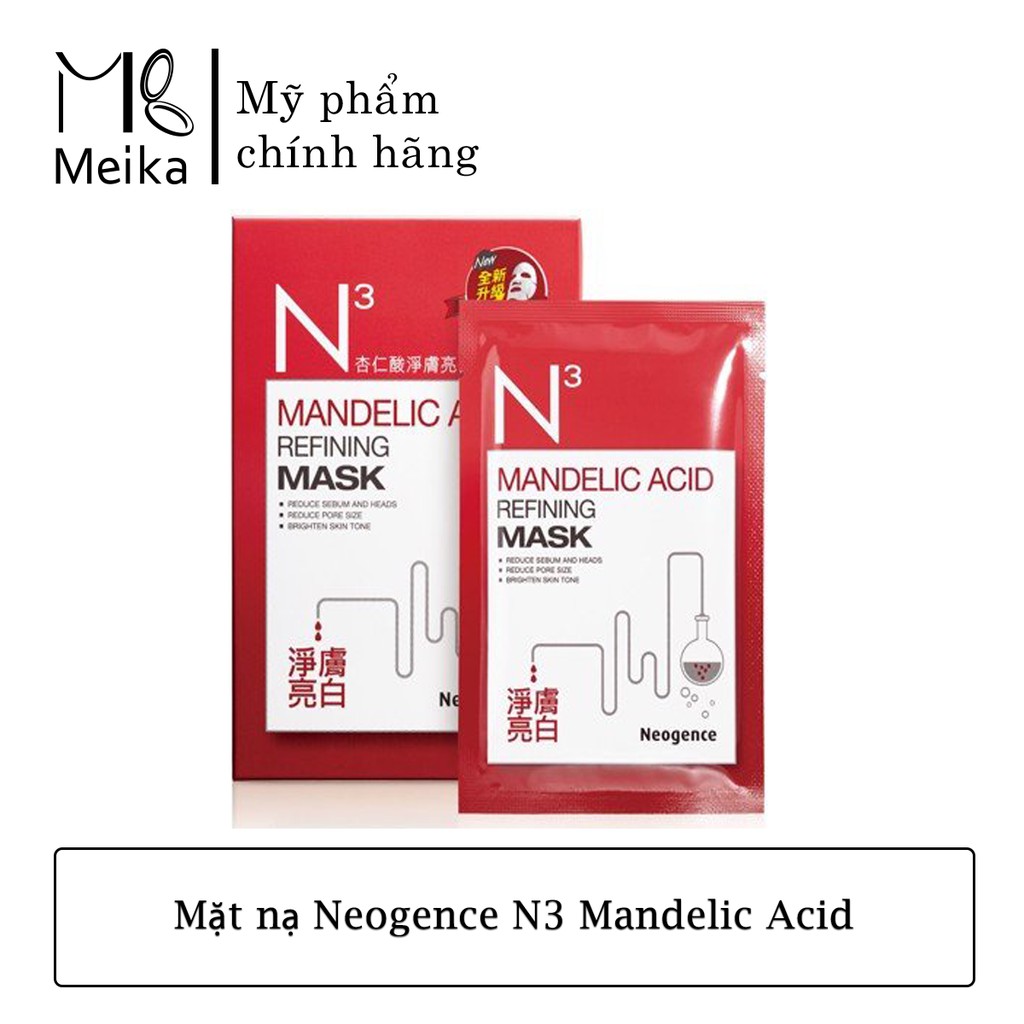 Mặt nạ Neogence N3 dành cho da dầu mụn Mandelic Acid 1 miếng * 30 ml