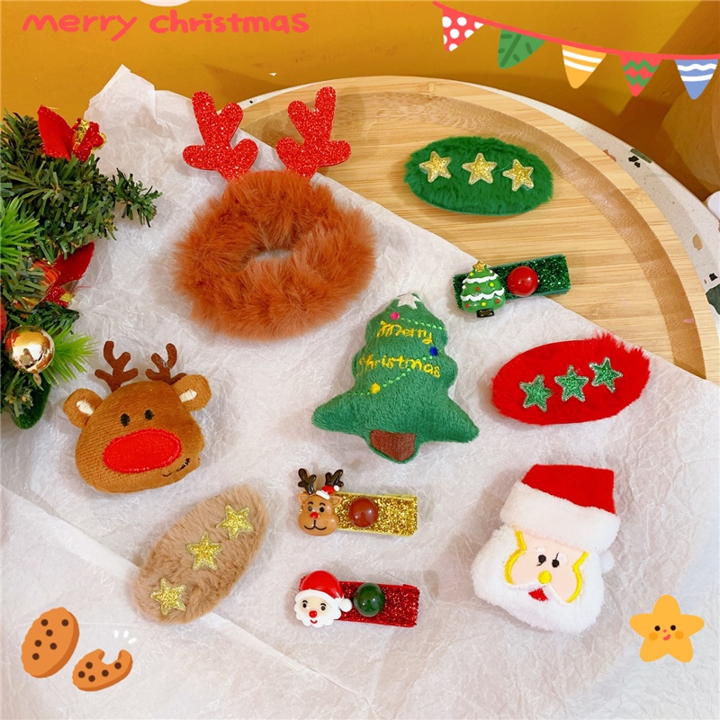 Kẹp tóc hình cây thông hoạt hình dễ thương cho nữ