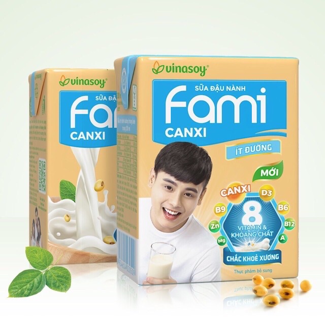 Sữa Đậu Nành Fami Canxi (1lốc 6hộp)