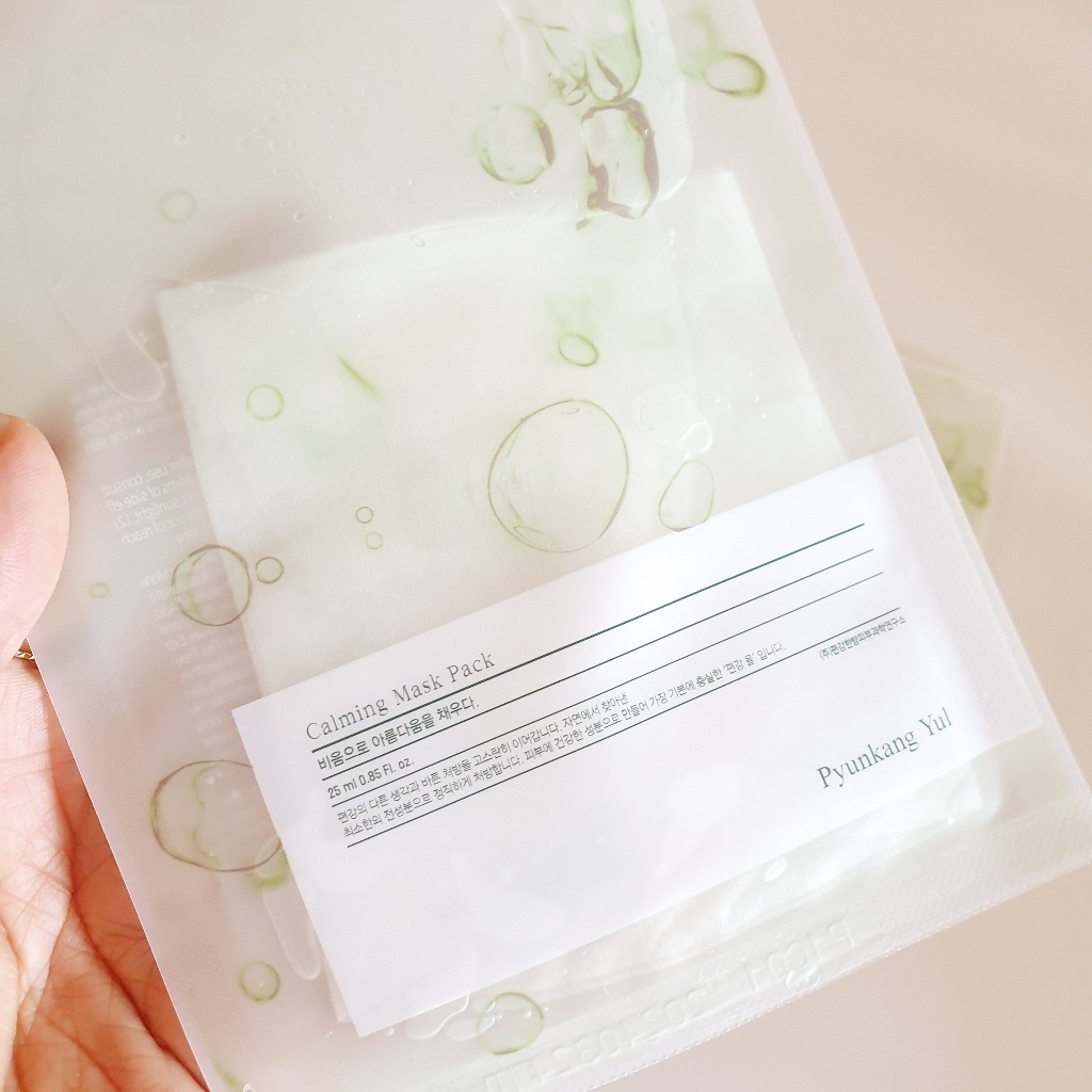 Set mặt nạ dưỡng làm dịu và cấp ẩm sâu cho da  Pyunkang Yul Calming Mask và High Moisturizing Essence Mask 25ml