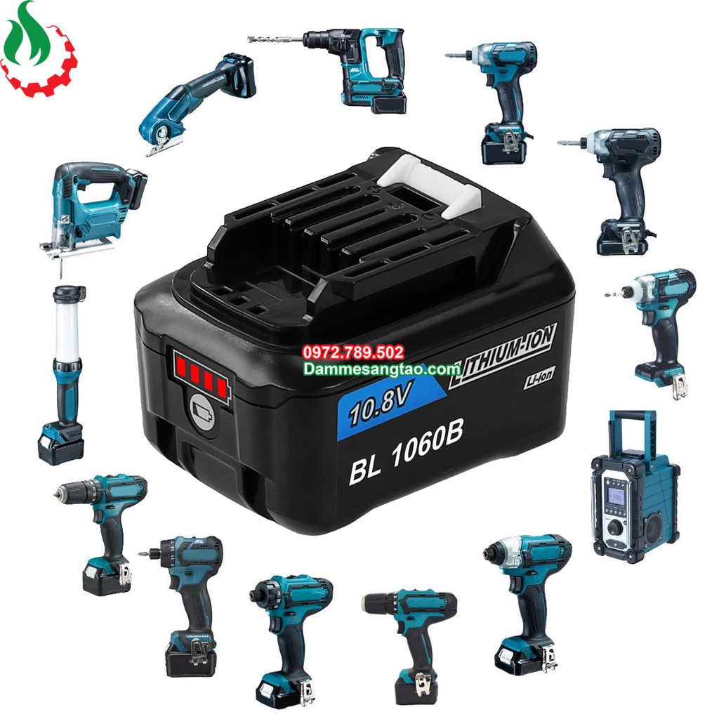 Pin makita 12V max Li-ion nhận sạc zin