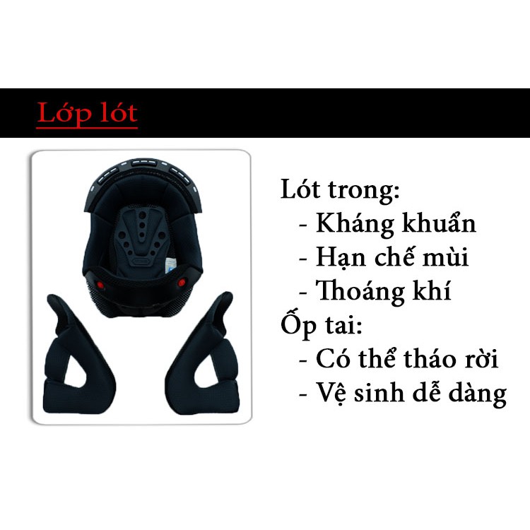 [CHÍNH HÃNG] Mũ Bảo Hiểm 3/4 YOHE 878 2 Kính [FREE SHIPPING HCM]