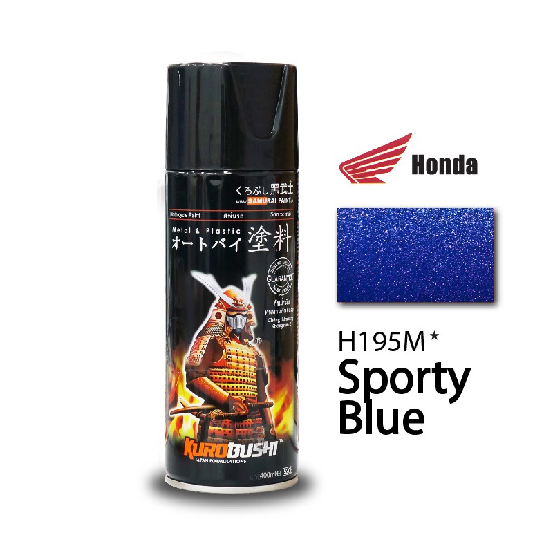 CHAI SƠN SAMURAI MÀU XANH DƯƠNG H195M - SPORTY BLUE 400ML