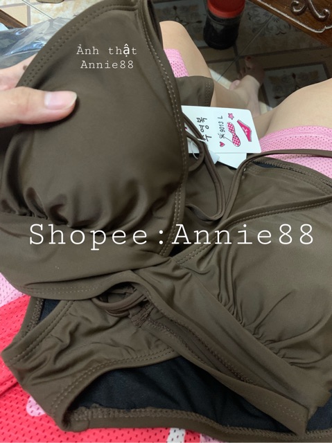 Bikini trơn basic cạp cao che khuyết điểm vòng bụng (Có lót ngực) | BigBuy360 - bigbuy360.vn