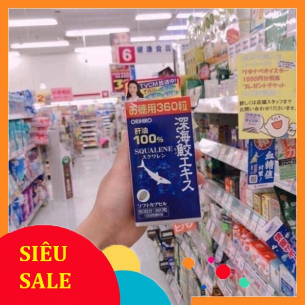 SIÊU RẺ SIÊU RẺ Sụn vi cá mập Squalene Orihiro Nhật Bản (360 viên ) SIÊU RẺ SIÊU RẺ