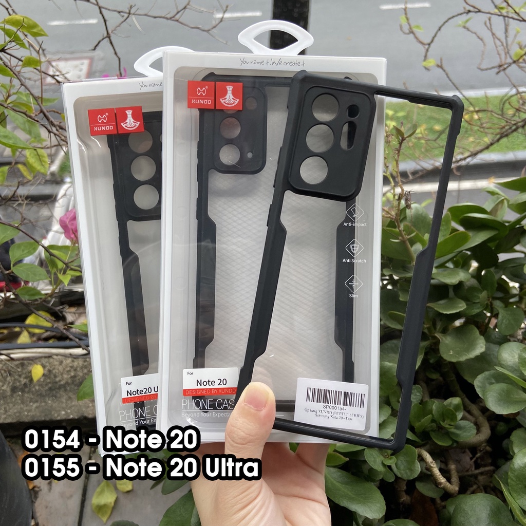 [Hỏa Tốc HCM] Ốp lưng XUNDD Samsung Note 20 / Note 20 Ultra - Chống shock, Viền TPU, Mặt lưng trong