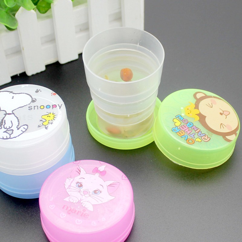 Ly nhựa gấp gọn có nắp tiện lợi | BigBuy360 - bigbuy360.vn