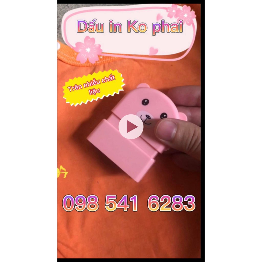 CON DẤU KHẮC TÊN CHO BÉ THEO YÊU CẦU- in lên quần áo không phai,con dấu in trên nhiều chất liệu