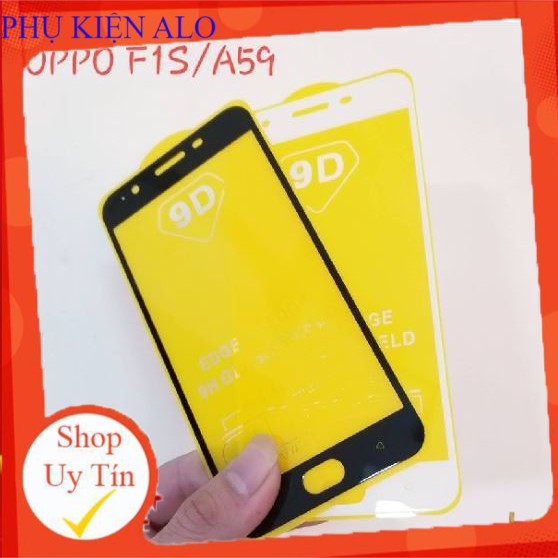 [Mã ELFLASH3 hoàn 10K xu đơn 20K] Kính Cường Lực 9D OPPO F1S/A59 Cao Cấp