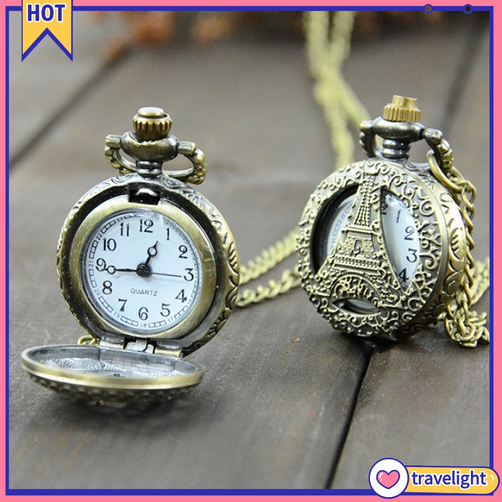 [Travelight] Đồng hồ quả quýt chạm khắc phong cách retro sành điệu